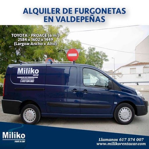 Alquiler De Furgonetas En Valdepeñas - Miliko Rent A Car