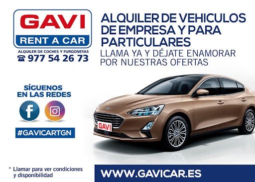 Gavi Rent A Car - Alquiler De Vehículos En Tarragona - Inicio